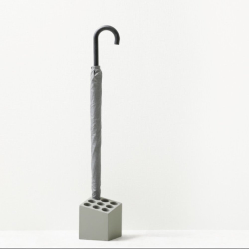 Ideaco Umbrella Stand Cube for 9 Umbrellas White JAPAN Import Compact, used once